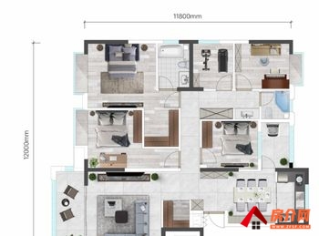 盘龙长粼天境，5室2厅二手房出售,报价：98万元