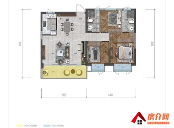 （春城华府小区二手房）五华春城华府，3室2厅二手房出售,21