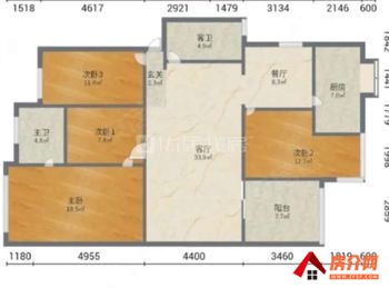 昆明盘龙白龙小区 4室2厅二手房出售,报价：75万元