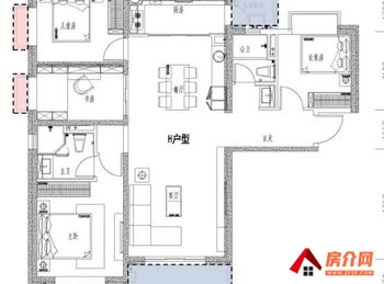 官渡领秀云门苑，4室2厅二手房出售,报价：165万元