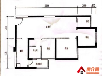 昆明五华俊发龙泉俊园 3室2厅二手房出售,报价：74万元