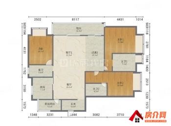 「昆明」官渡华润润府2期,3室2厅二手房出售,报价：268万