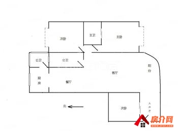 「昆明」官渡东方上城,3室2厅二手房出售,报价：145万元