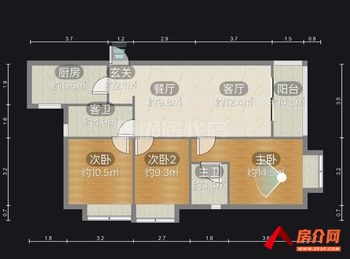 西山筑友双河湾文瀚苑，3室2厅二手房出售,报价：112万元