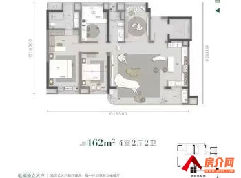昆明西山龙湖揽境 4室2厅二手房出售,报价：260万元