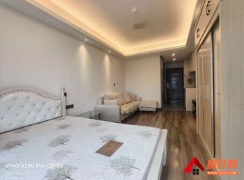 官渡万科翡翠二期(商住楼)，1室1厅房子出租(整租)，租金每