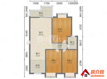 华都花园B区小区二手房丨西山华都花园B区，3室2厅二手房出售