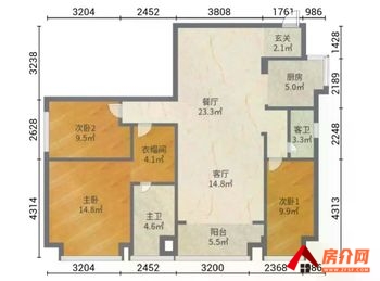 「昆明」官渡海伦国际里约区,3室2厅二手房出售,报价：112