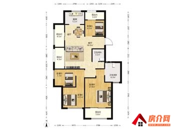 （绿城春江明月小区二手房）昆明五华绿城春江明月 4室2厅二手