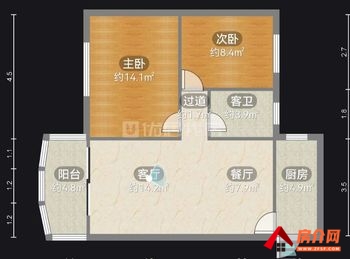 #听涛雅苑小区二手房#「昆明」西山听涛雅苑,2室2厅二手房,