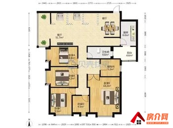 「昆明」官渡海伦国际洛林区,6室2厅二手房出售,报价：102