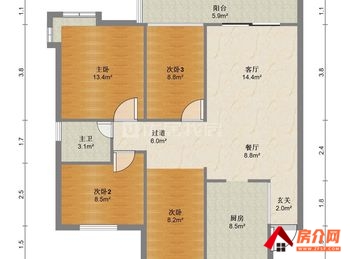 #都市春天小区二手房#五华都市春天，4室2厅二手房,报价：8