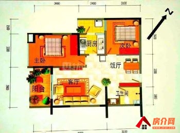 银海畅园(东区)小区二手房丨官渡银海畅园(东区)，2室2厅二