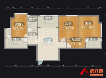 西山佳兆业壹号公馆，3室2厅二手房出售,报价：113万元