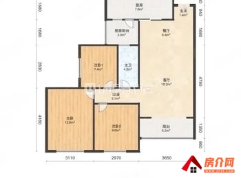 五华昆明恒大名都(西区)，3室2厅二手房出售,报价：115万