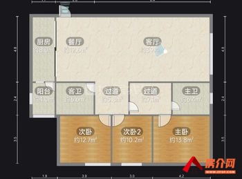 #广福城怡福园小区二手房#西山广福城怡福园，3室2厅二手房,