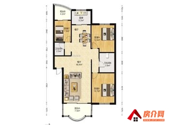 「昆明」盘龙鸣翠园(西区),3室2厅二手房出售,报价：89万