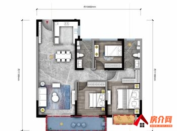 锦麟峯荟二期小区二手房丨盘龙锦麟峯荟二期，3室2厅二手房出售