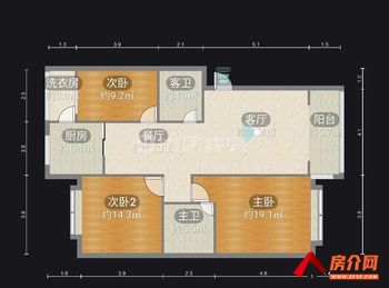 五华榕苑，3室2厅二手房出售,报价：85万元