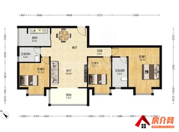 「昆明」五华假日城市(1期),3室2厅二手房出售,报价：10