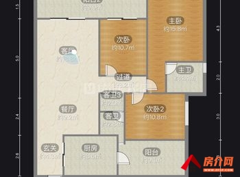 「昆明」五华融创春风十里御风苑,3室2厅二手房出售,报价：1