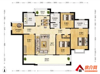 「昆明」西山润城九重锦,4室3厅二手房出售,报价：175万元