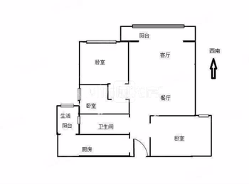 官渡华润悦府，3室2厅二手房出售,报价：170万元