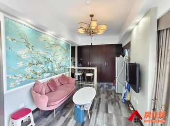 西山中央金座(西山)，1室1厅房子出租(整租)，租金每月1700元