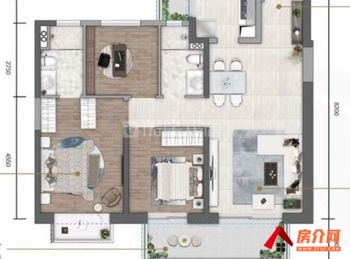 世茂璀璨世家小区二手房丨官渡世茂璀璨世家，3室2厅二手房出售,109万元