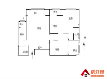 凯旋花园小区二手房丨西山凯旋花园，3室2厅二手房出售,126万元